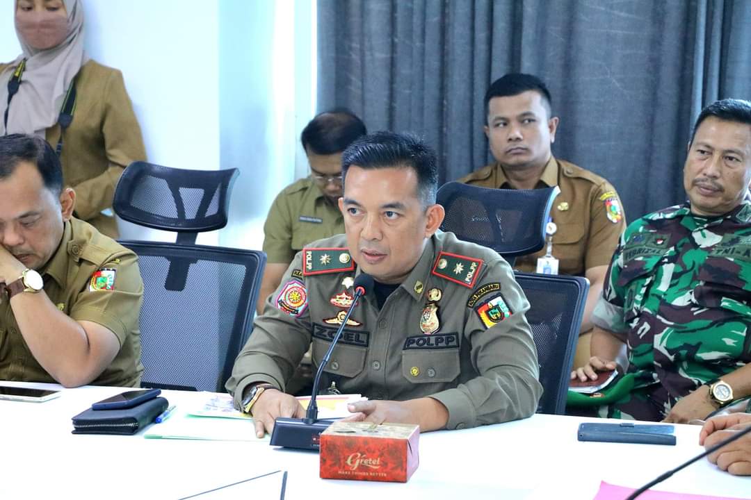 Pengamanan Nataru, 30 Personel Satpol PP Pekanbaru Ditempatkan di 4 Pos Pantau