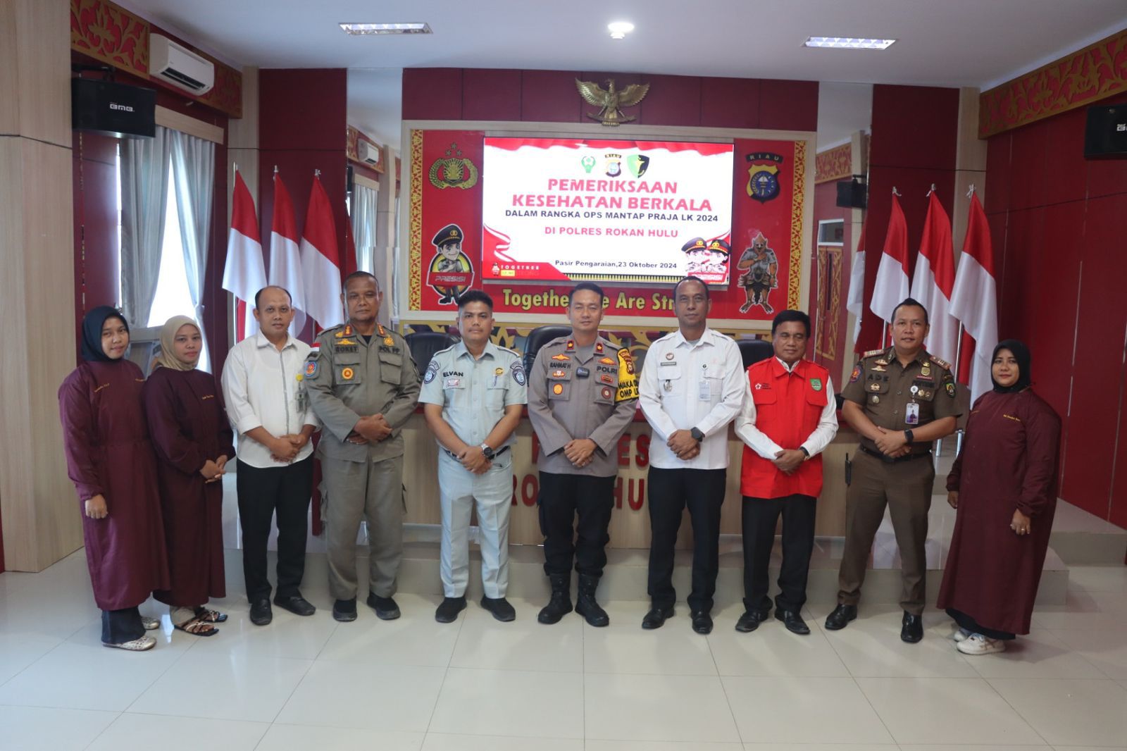 Peringati Hari Jadi Humas Polri ke-73, Polres Rohul Gelar Donor Darah dan Pemeriksaan Kesehatan Gratis