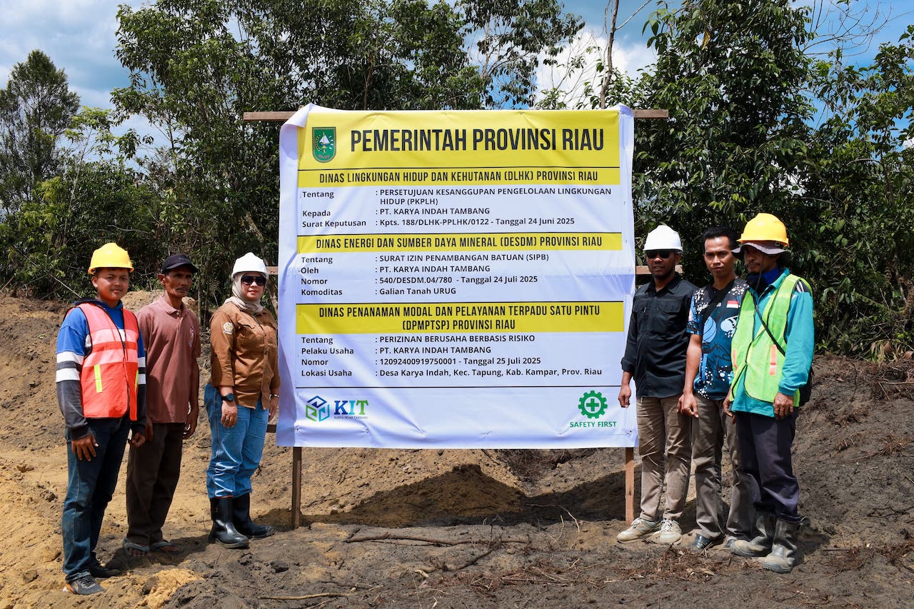 PT Karya Indah Tambang Resmi Kantongi Izin Lengkap, Siap Dukung Pembangunan Tol Trans Sumatera