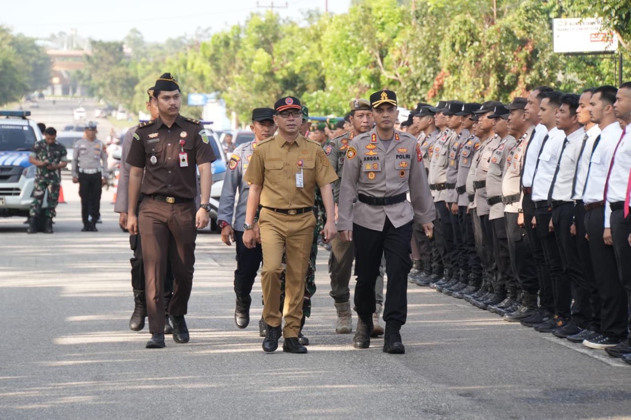 Polres Kuansing Gelar Apel Kesiapsiagaan Karhutla 2025, Siap Antisipasi Musim Kemarau