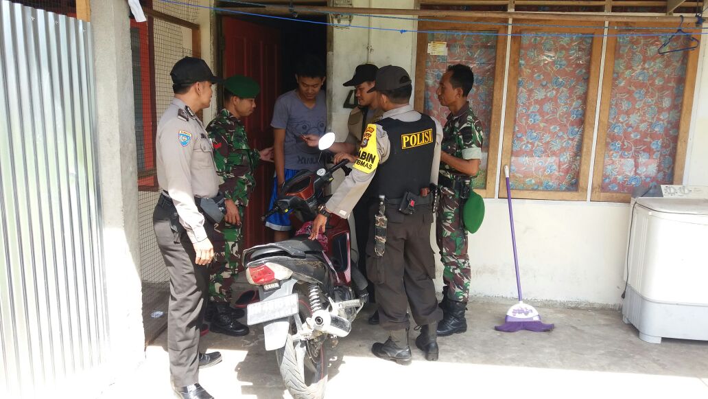 Cegah Terorisme, TNI dan Polri Gelar Patroli di Kuantan Mudik