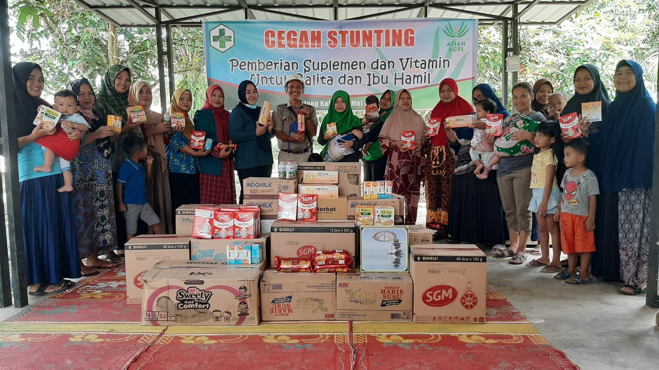 Dukung Pencegahan Stunting,  Asian Agri Bagikan Vitamin dan Suplemen Bagi Bumil dan Balita