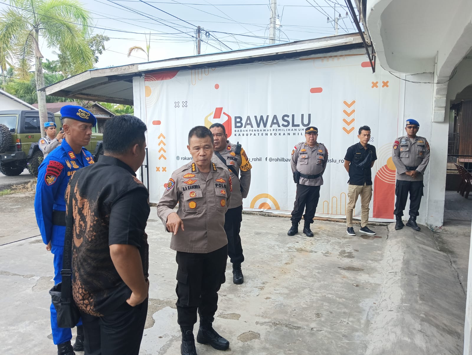 Polres Rohil Terima Kunjungan Tim Was OMB Polda Riau, Cek Kesiagaan Pemilu