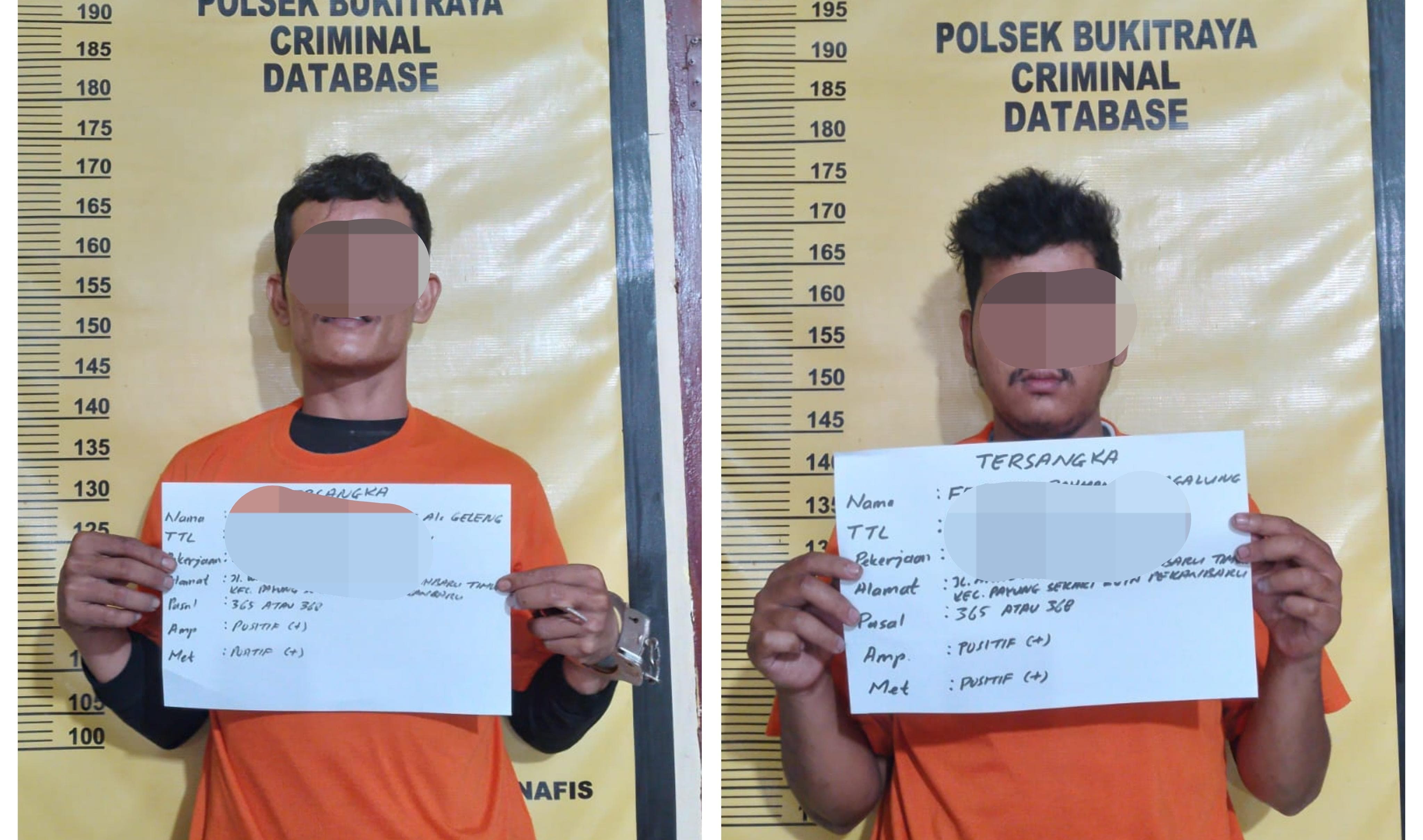 Ngaku Polisi, 2 Pelaku Begal Diringkus Polsek Bukit Raya