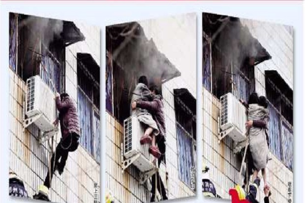 Heroik, Pria Difabel Selamatkan Wanita Hamil dari Kebakaran Lantai 3