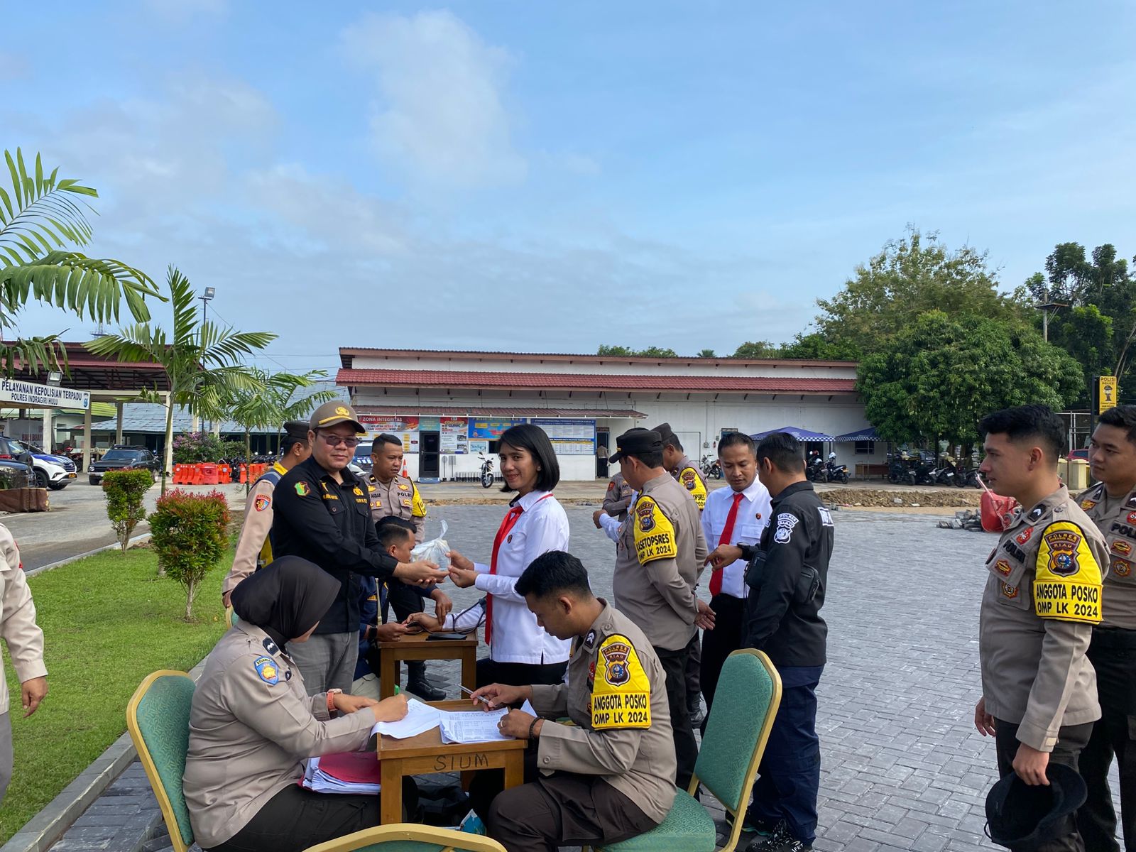 Polres Inhu Cek Kesehatan Personel Operasi Mantap Praja