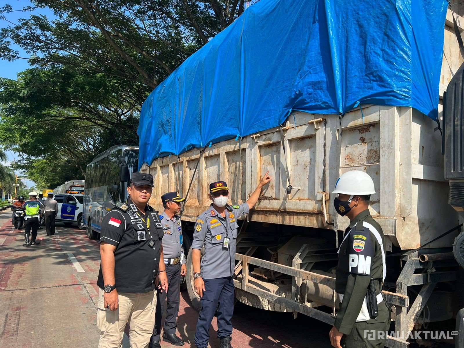 343 Truk Ditilang di Dumai Riau