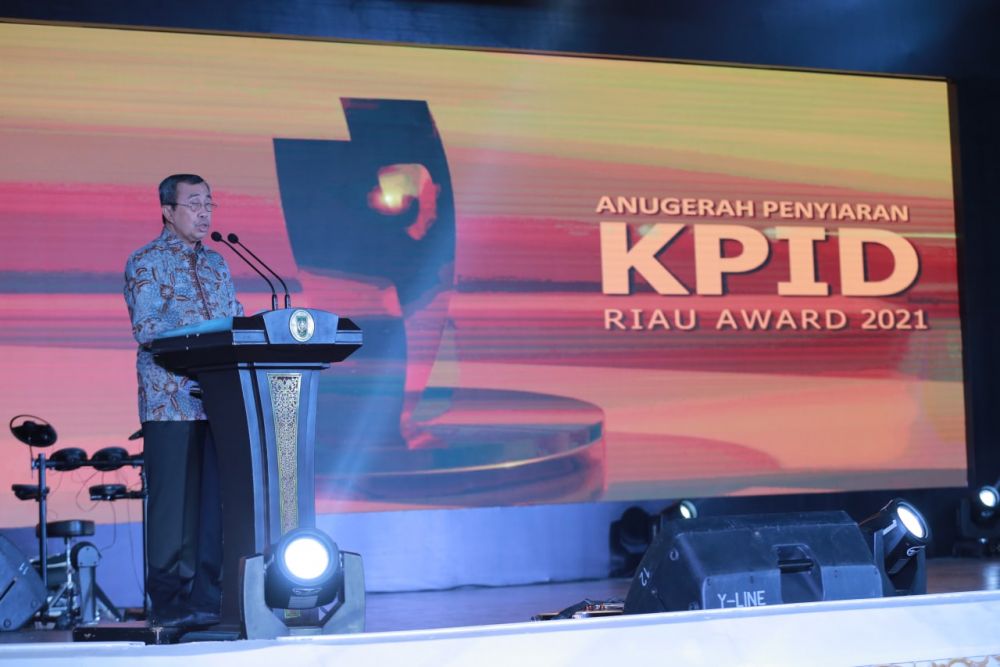 KPID Riau Award 2021, Gubri Minta Lembaga Penyiaran Sajikan Konten Mendidik