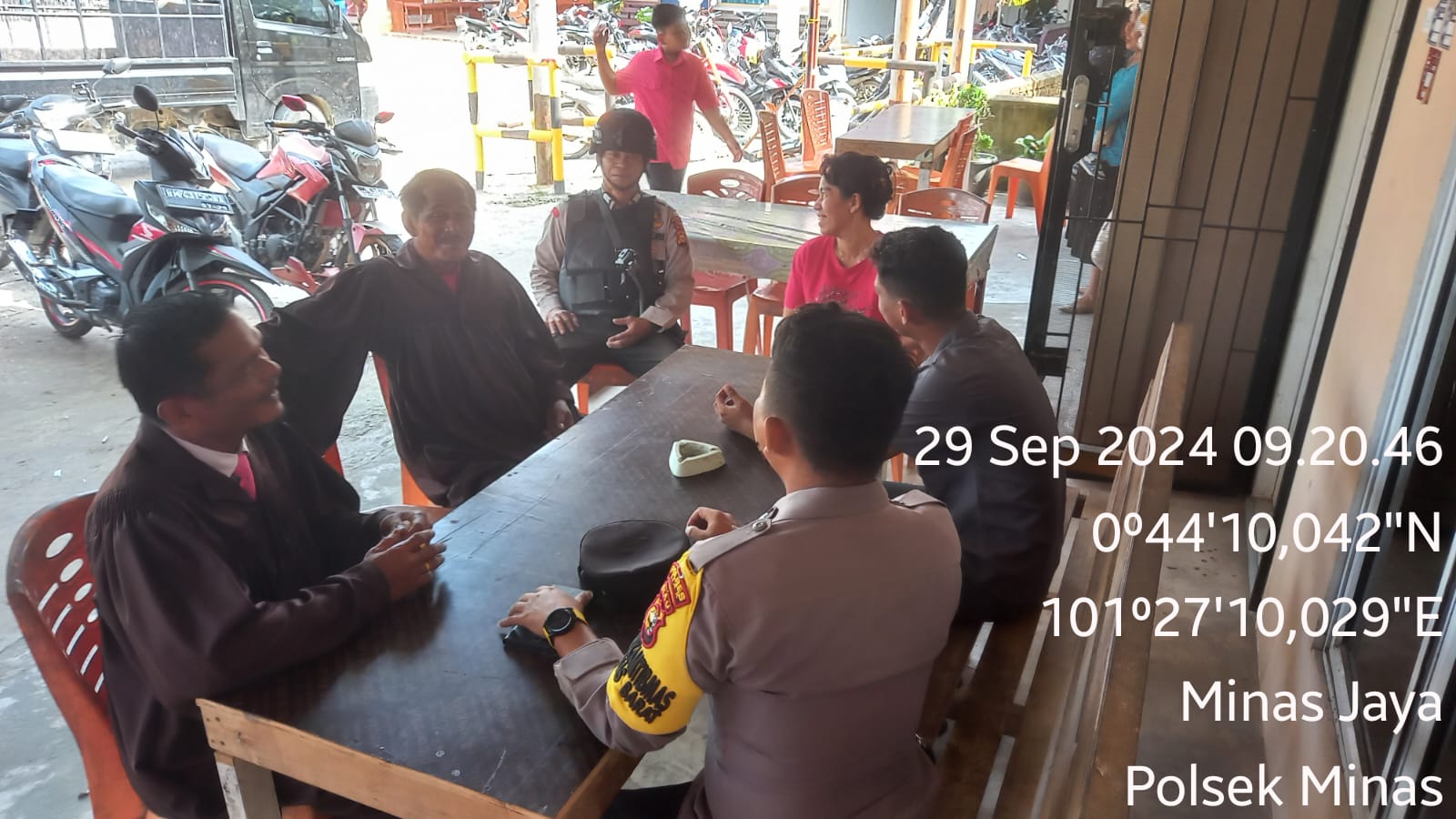 Polsek Minas Gelar Cooling System di GKPI Minas, Imbau Jaga Kamtibmas Jelang Pilkada 2024