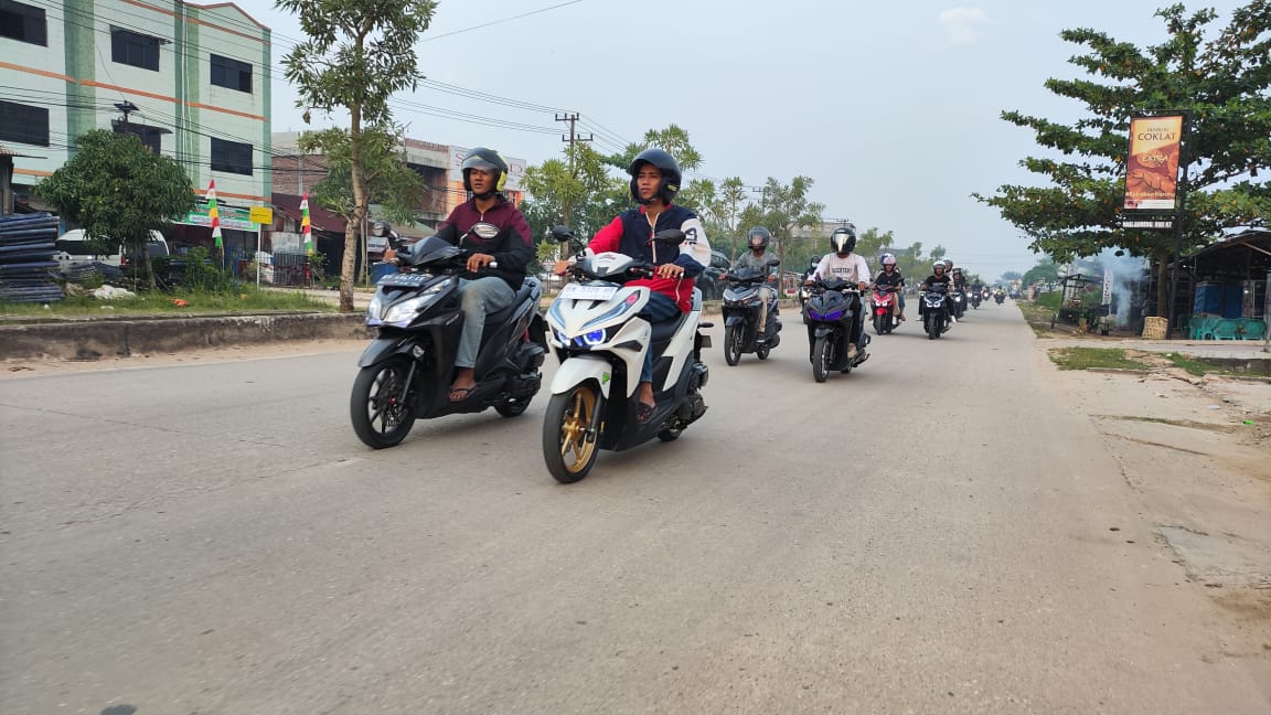 Pererat Silaturahmi, CDN Gelar Aktifitas Bersama Konsumen Pengguna Honda Matik di Dumai