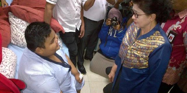 Dikunjungi Menkes, Rizki ditanya soal hobi makan burger