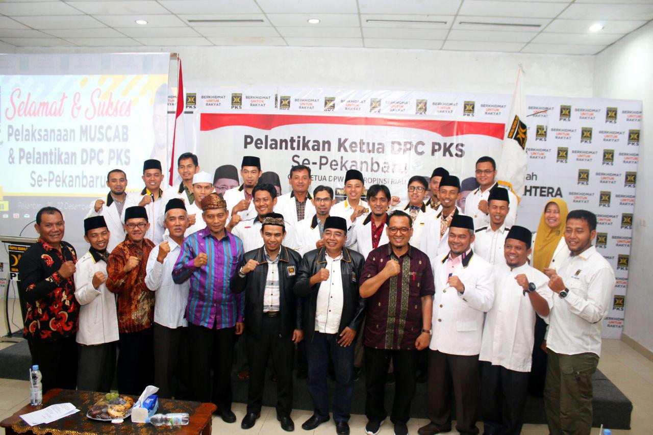 Resmi Dilantik, Ini Nama-nama Ketua DPC PKS se-Kota Pekanbaru