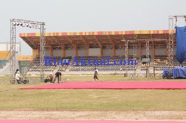 Stadion Kaharuddin Nasution Jadi Lapangan Pemanasan Atletik di ISG