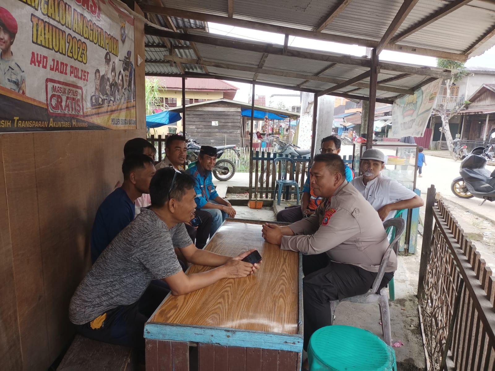 Cooling System, Polsek Sungai Batang Ajak Warga Sukseskan Pemilu 2024