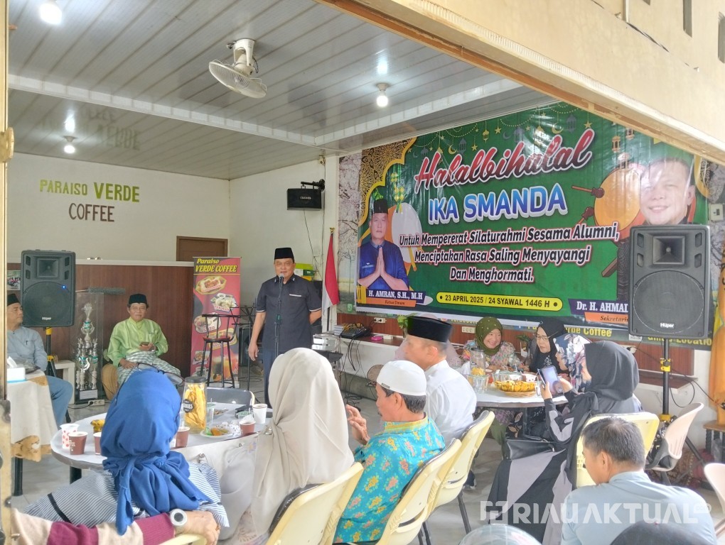 Halal Bi Halal IKA SMANDa Pekanbaru, H Amran: Pererat Silaturahmi
