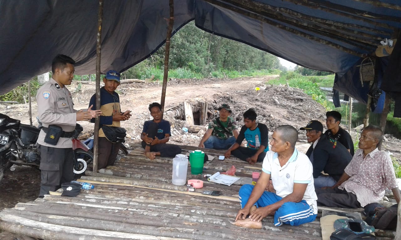 Kapolsek Koto Gasib Ajak Warga Jaga Kamtibmas dan Tolak Politik Uang Menjelang Pilkada 2024