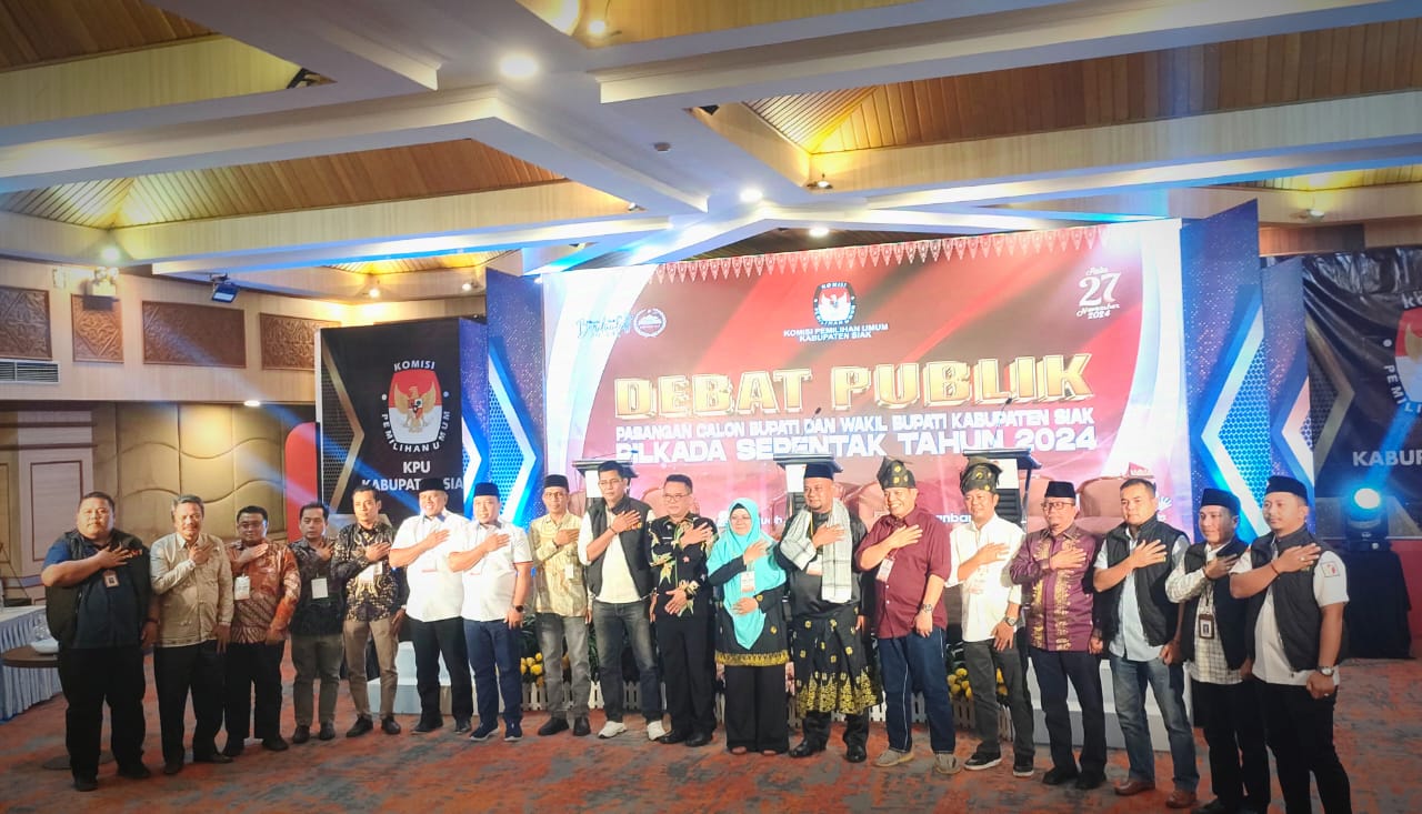 Debat Publik Calon Bupati dan Wakil Bupati Siak Berlangsung Aman dan Kondusif, KPU Sampaikan Apresiasi