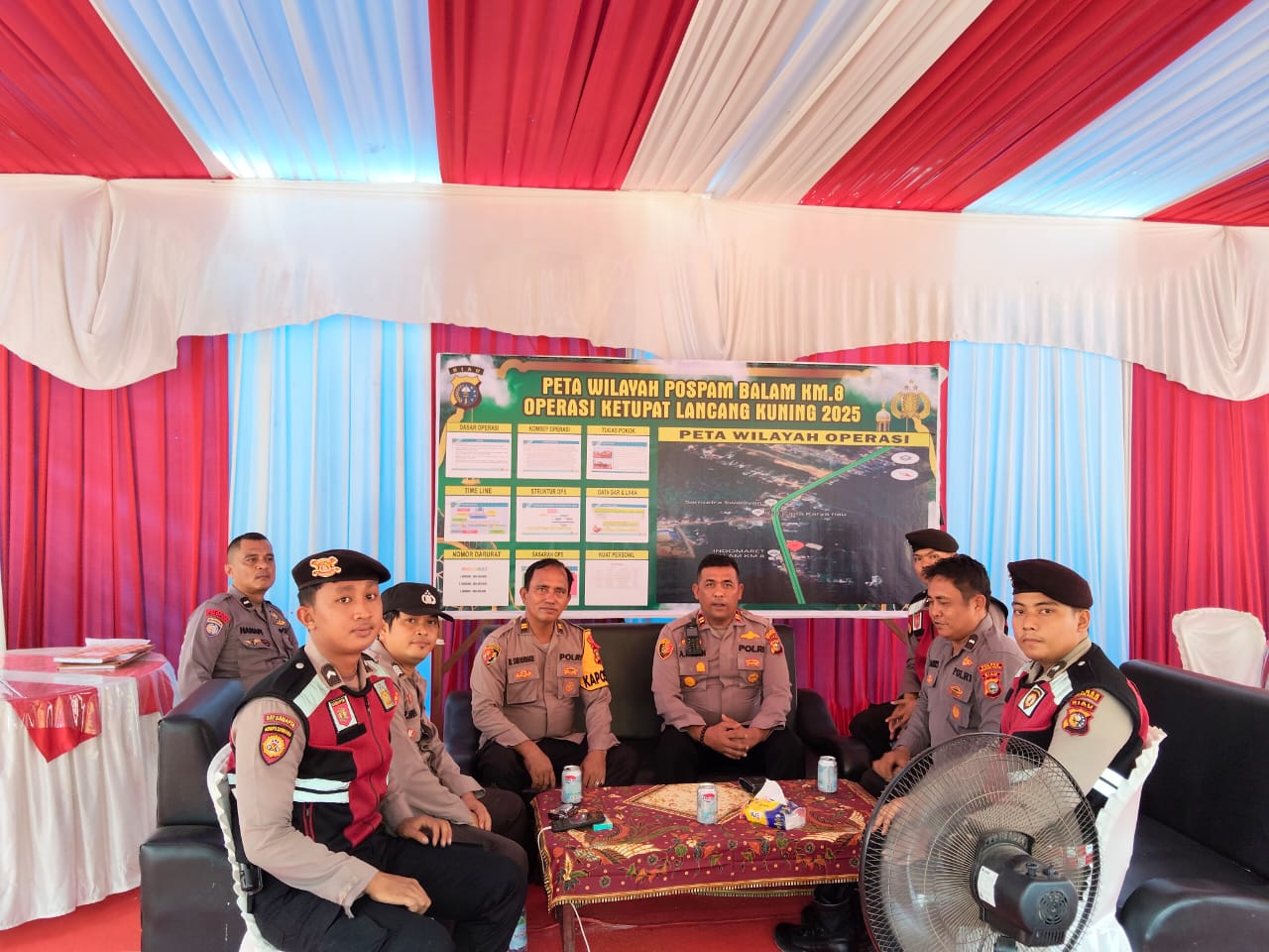 Kapolsek Bangko Pusako Lakukan Supervisi di Pospam Balam KM 08, Tekankan SOP dan Kesehatan Personel