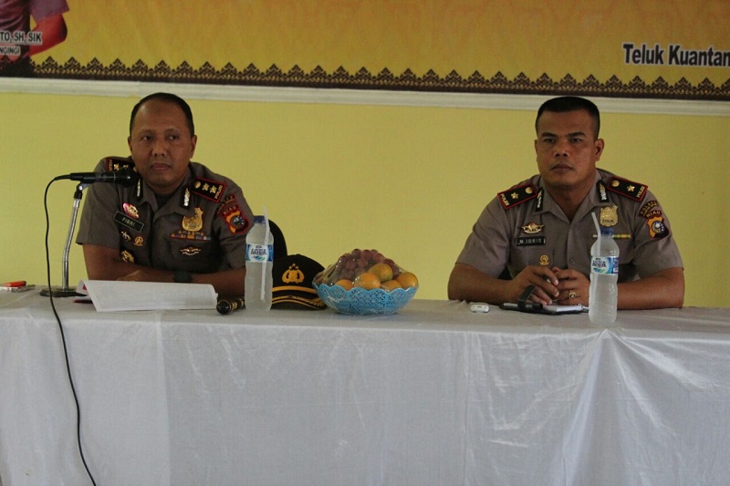 Dihari Pertama Tugas, Kapolres Kuansing Langsung Gelar Commander Wish