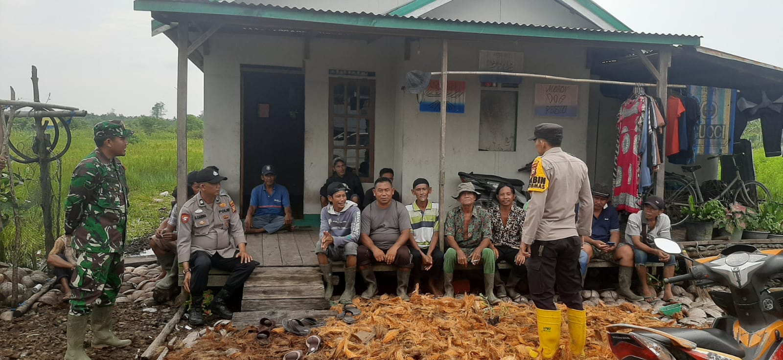 Sosialisasi Pemilu 2024 oleh Polsek Tembilahan Hulu di Desa Pulau Palas