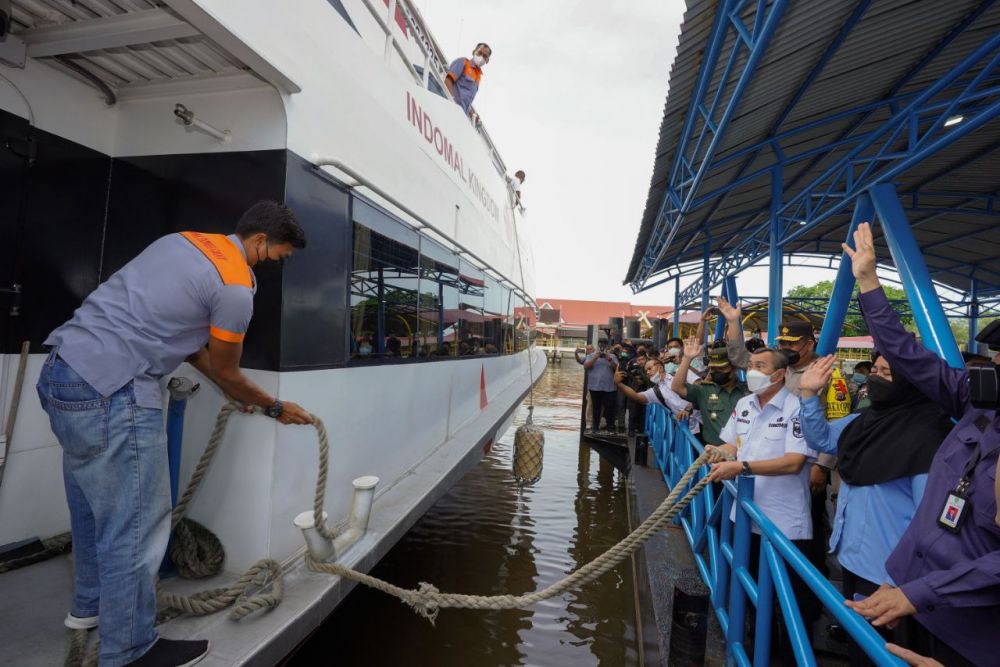 Setelah 2 Tahun Tutup, Kapal Penumpang Dumai-Melaka Kembali Berlayar
