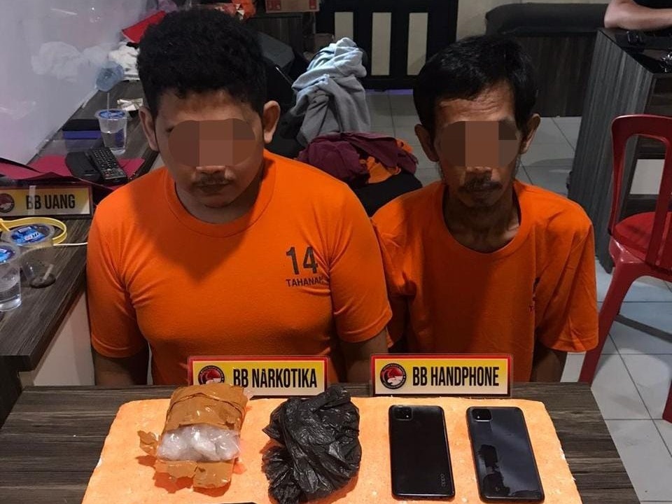 Dua Tersangka di Inhil Ditangkap dengan 258,3 Gram Sabu