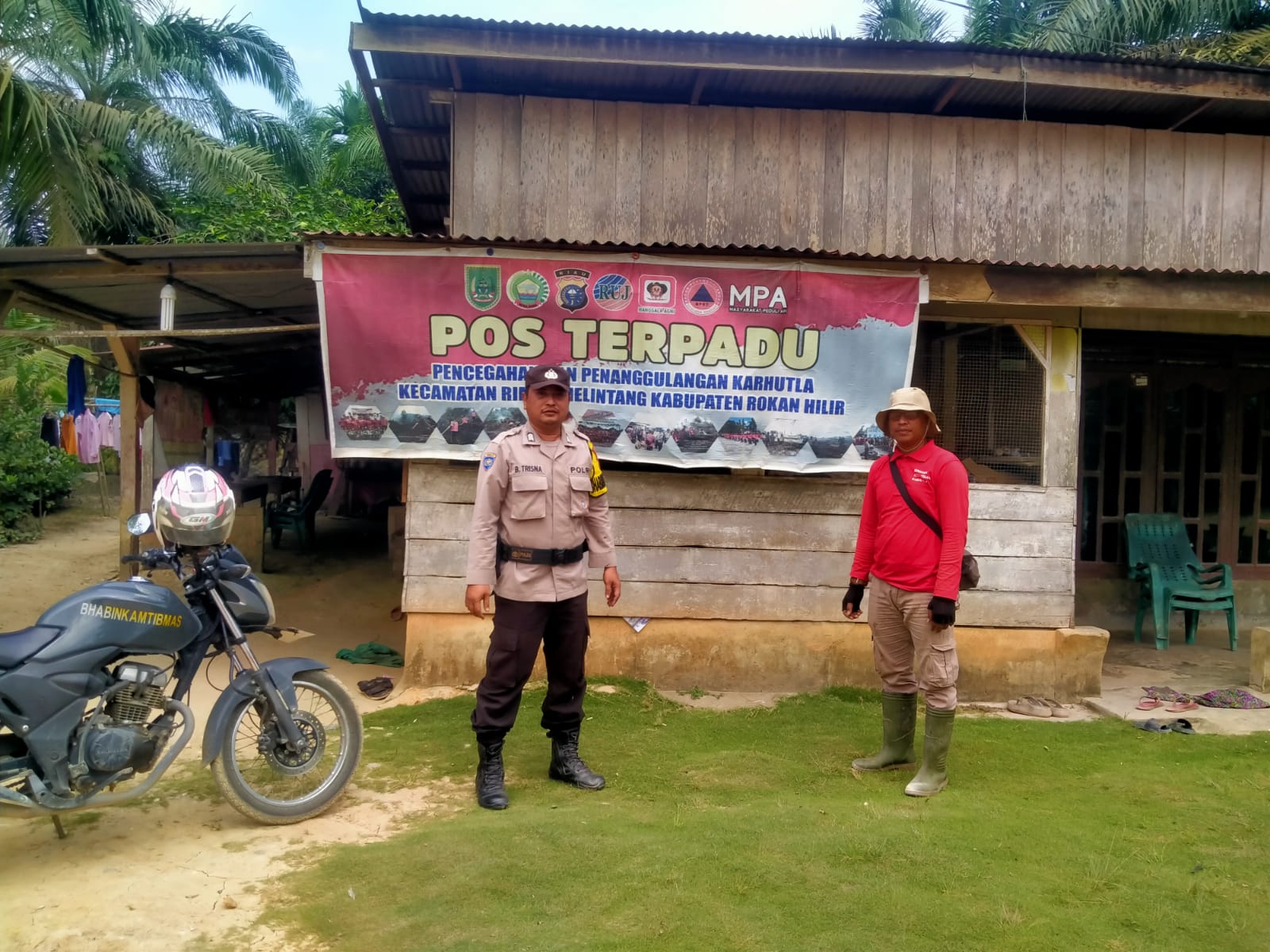 Jaga Lingkungan, Polsek Rimba Melintang dan PT. RUJ Gelar Patroli Pencegahan Karhutla