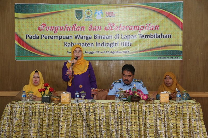 DP2KBP3A Inhil Lakukan Penyuluhan dan Keterampilan pada Perempuan Warga Binaan