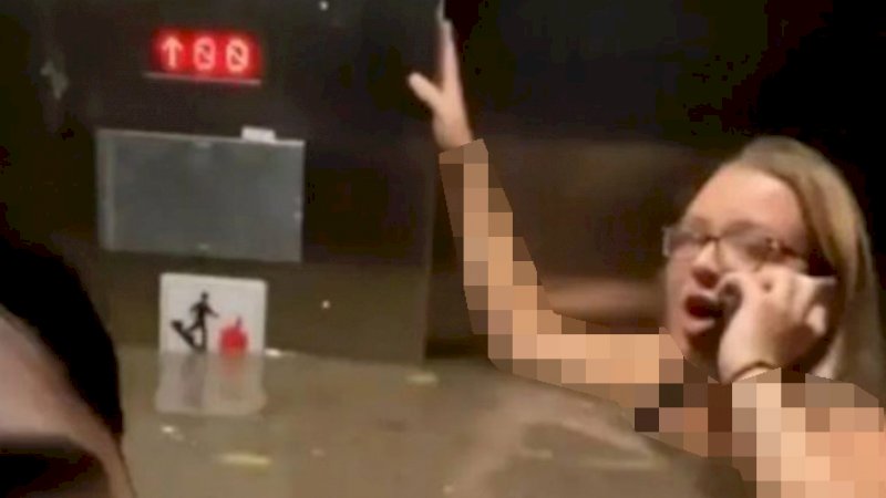 Mau Lihat Banjir, Penghuni Apartemen Terendam Air Setinggi Leher saat Masuk Lift