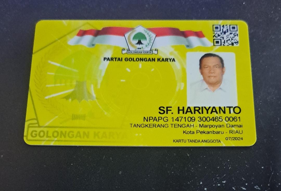 Beredar KTA SF Hariyanto, Dinamika Musda Golkar Riau Makin Panas