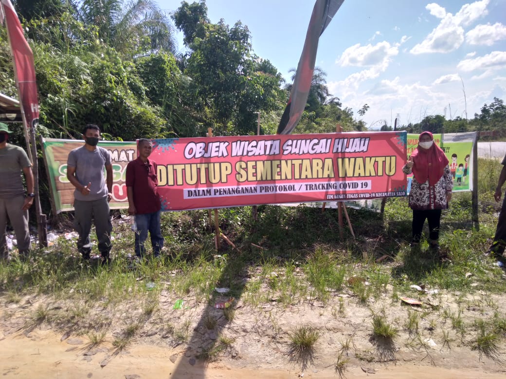 Pernah Dikunjungi Pasien Covid-19, Dispar Tutup Destinasi Sungai Hijau Kampar