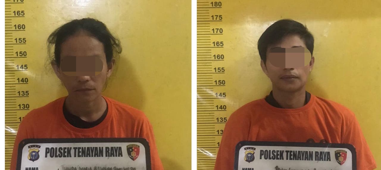 Curi Motor Tetangga, Sepasang Kekasih di Pekanbaru Ditangkap Polsek Tenayan Raya
