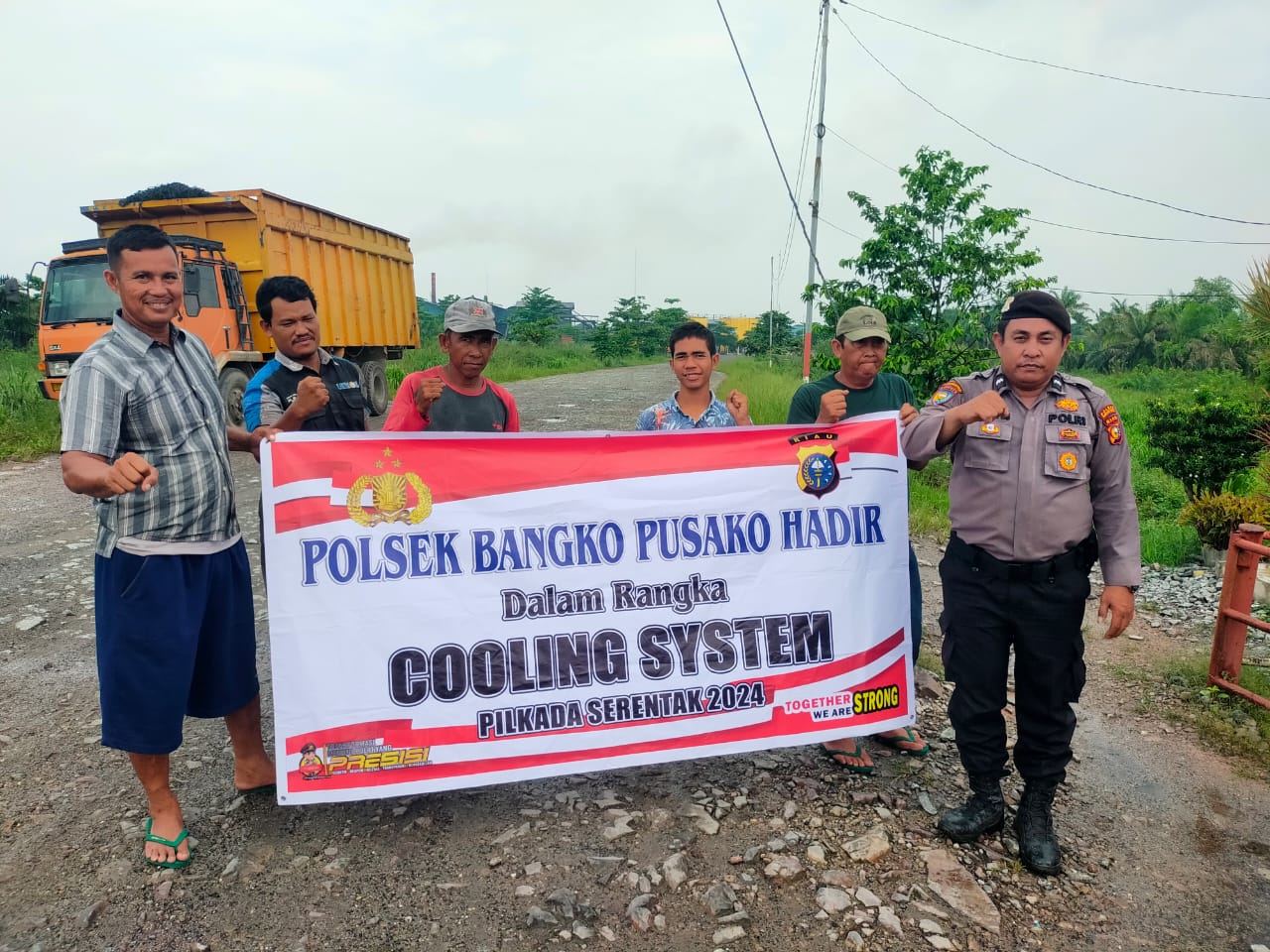 Polsek Bangko Pusako Gelar Program Cooling System Demi Pilkada Damai 2024