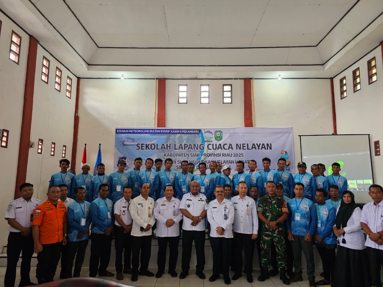 BMKG dan Forkopimda Siak Perkuat Literasi Cuaca Maritim melalui Sekolah Lapang Cuaca Nelayan