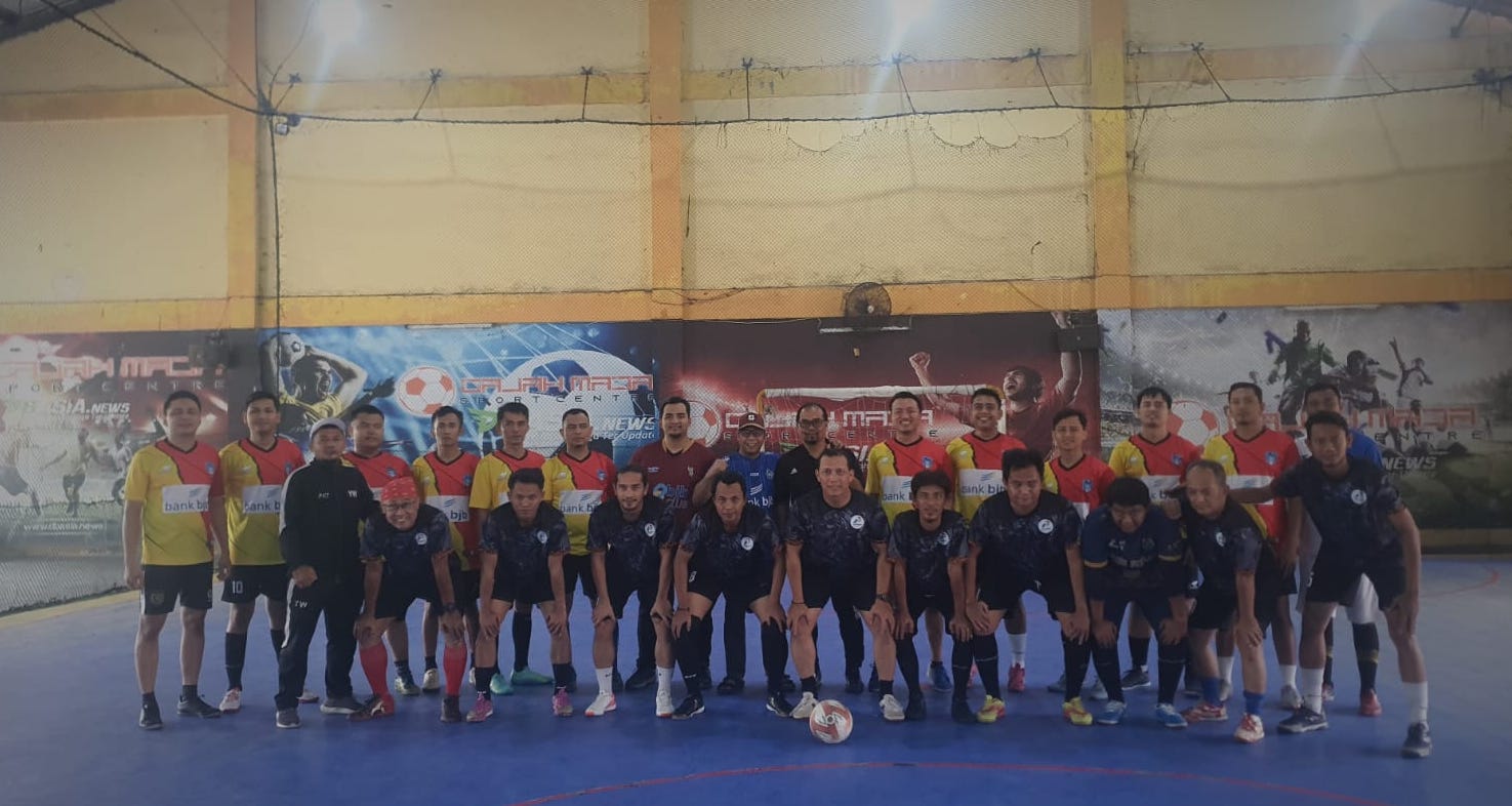 Bank bjb Pekanbaru Meriahkan HPN, Gelar Laga Futsal Bersama Siwo PWI Riau