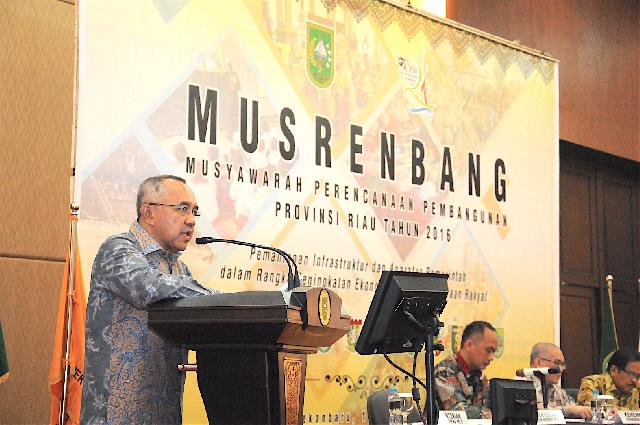 Plt Gubernur Buka Musrenbang Provinsi Riau