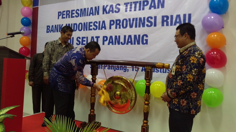 Bupati Meranti Resmikan Kas Titipan Bank Indonesia Provinsi Riau