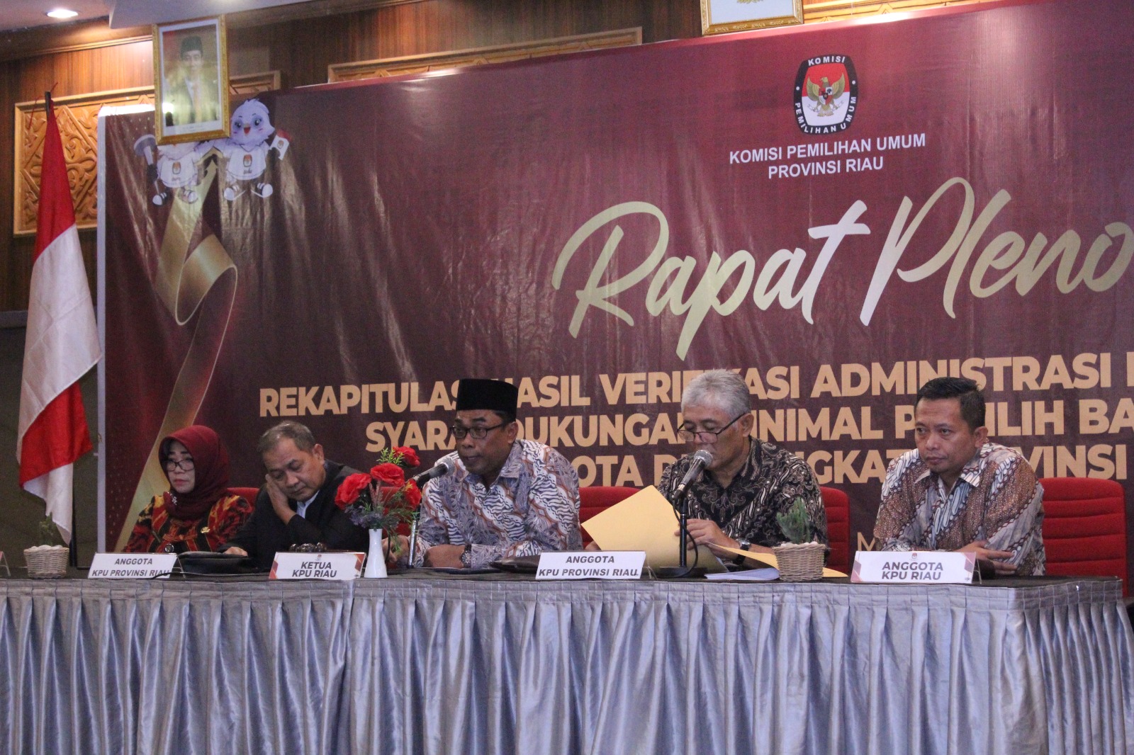 Daftar Nama Bacalon DPD Dapil Riau Yang Masuk Tahapan Verfak Perbaikan Kedua