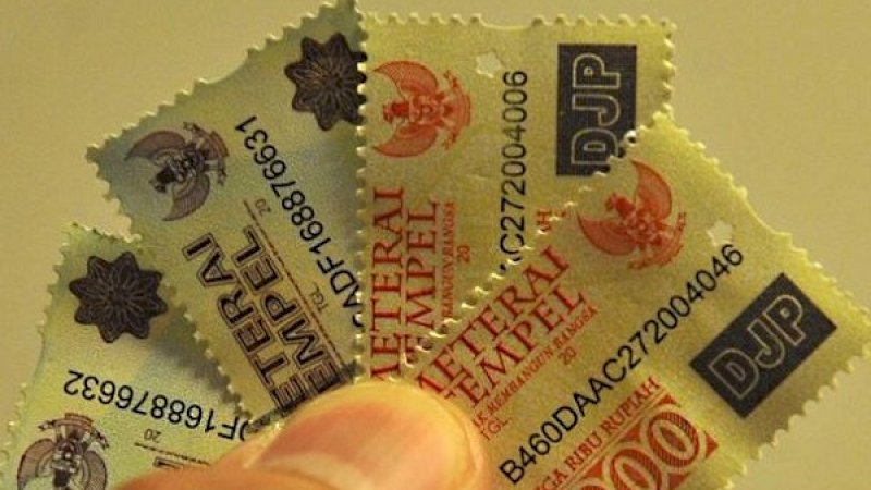 Pemerintah akan Naikkan Tarif Bea Meterai Jadi Rp10.000