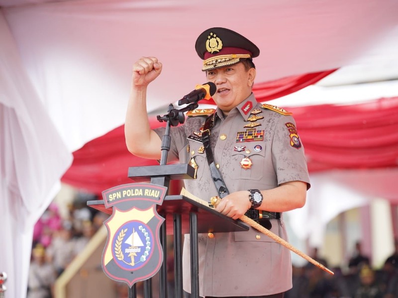 Lantik 300 Bintara Lulusan SPN Polda Riau, ini Pesan Irjen Pol Mohammad Iqbal