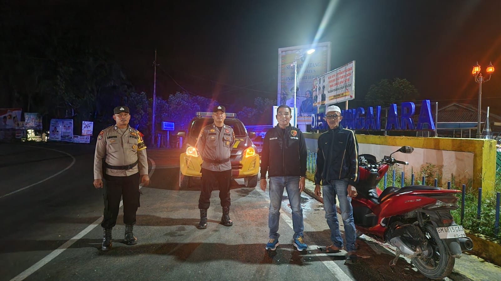 Polsek Kempas Jamin Kamtibmas Jelang Pelantikan Presiden dan Wakil Presiden Terpilih