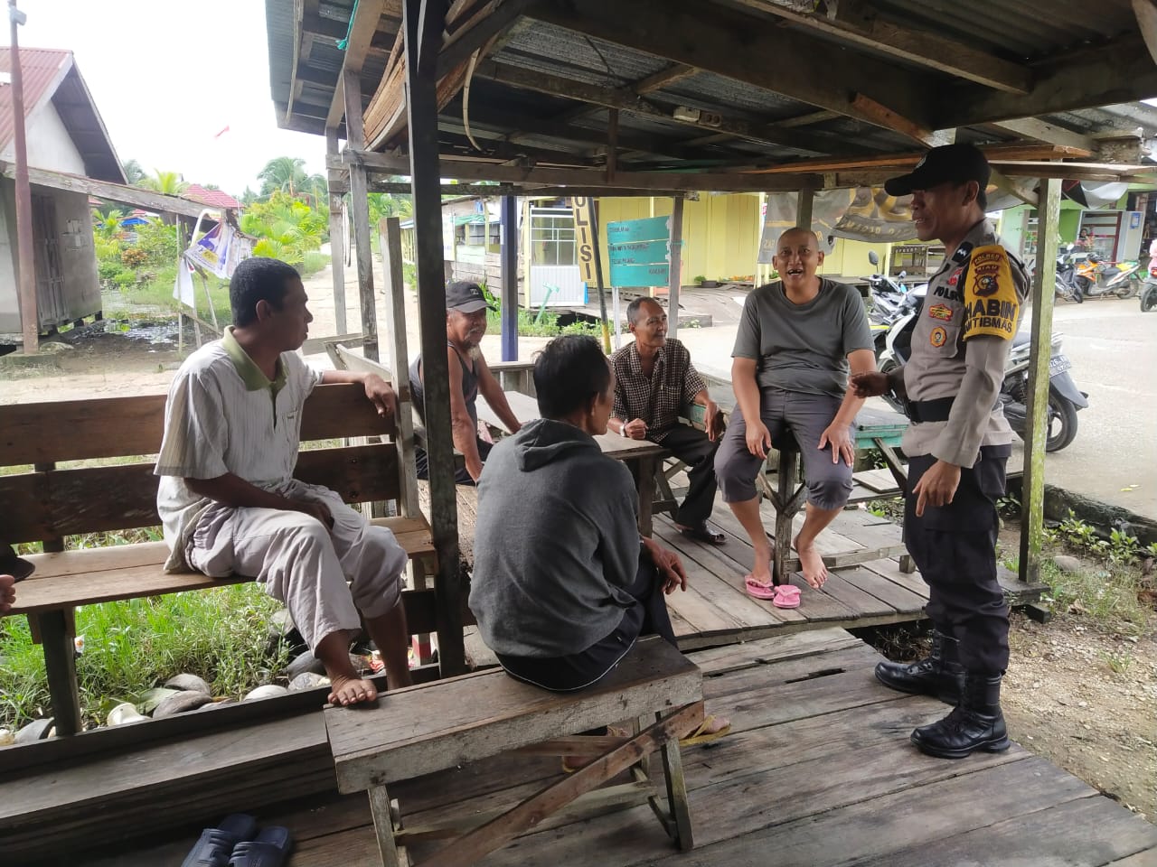 Cooling System Pemilu Damai, Kapolsek Batang Tuaka Ajak Masyarakat Bijak Gunakan Medsos