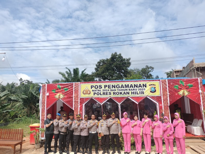 Polres Rokan Hilir Gelar Operasi Lilin Lancang Kuning 2024/2025 di Pospam Balam KM 08