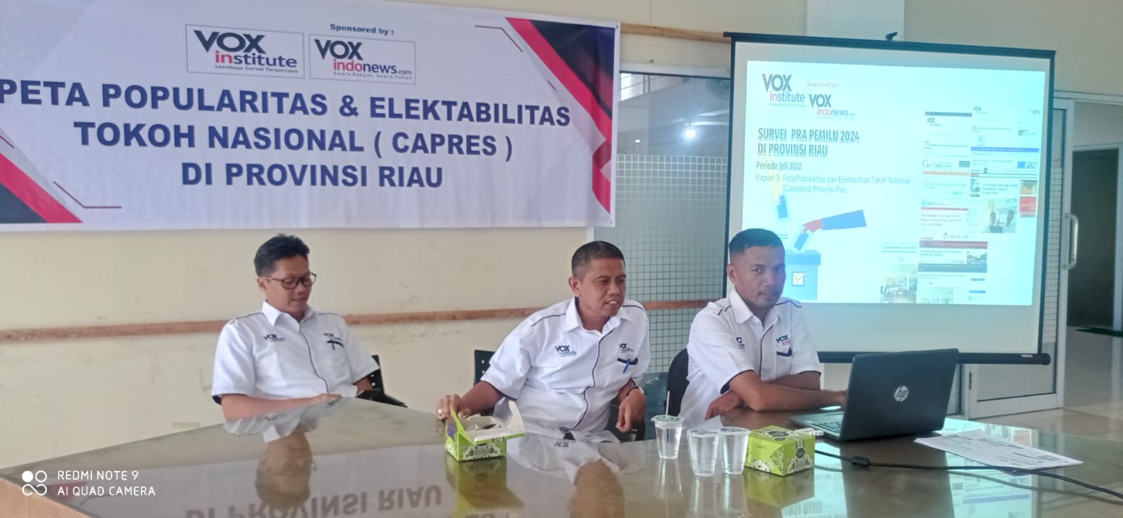 Survei Capres VOXinstitute di Provinsi Riau : Anies, Prabowo dan Ganjar Bersaing Ketat