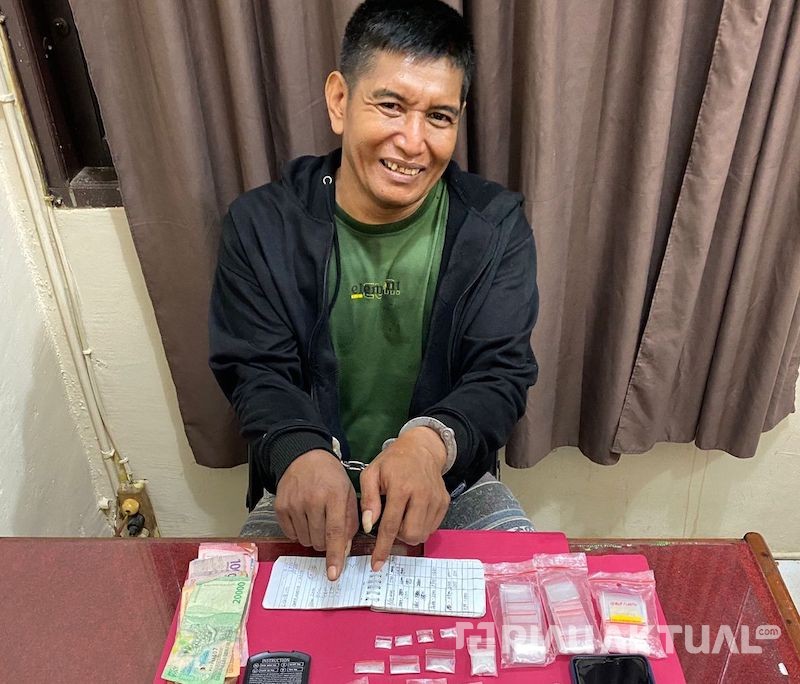 Residivis DPO Narkoba Ditangkap di Inhu, Malah Senyum Saat Tunjukkan Barang Bukti