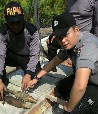 Nelayan di Bengkalis Temukan Empat Bom, Dua Diantaranya Masih Aktif