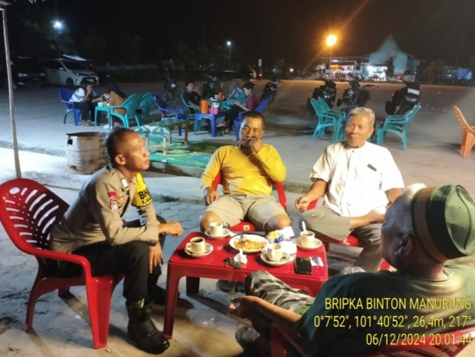 Pasca Pilkada, Polsek Langgam Jalin Silaturahmi Demi Menjaga Kondusivitas