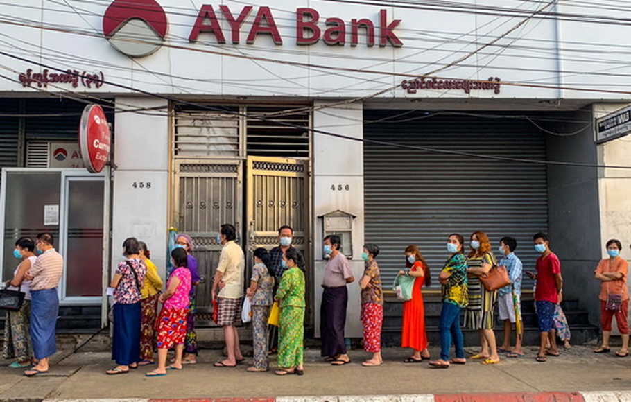 Nilai Mata Uang Myanmar Anjlok 60%, Junta Militer Tak Berdaya