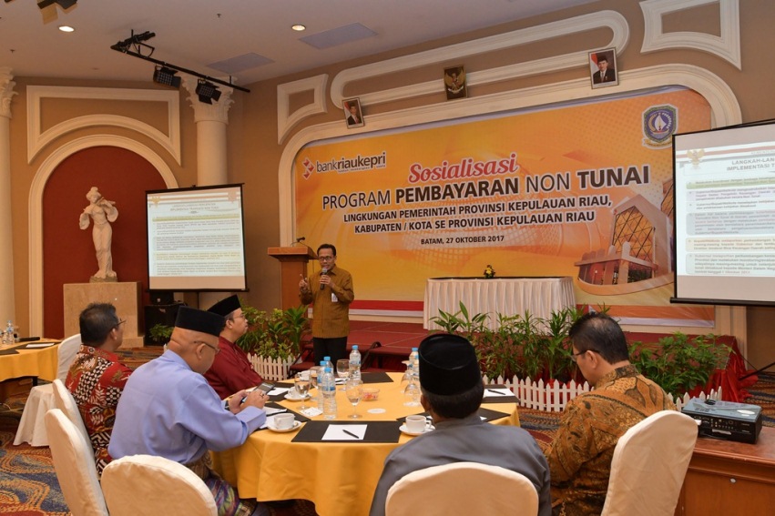 Giliran Pemprov Kepri Sosialisasikan Transaksi Non Tunai Bersama BRK