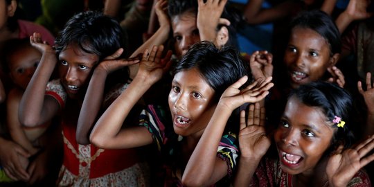 Anak-anak Rohingya kini bisa bersekolah lagi